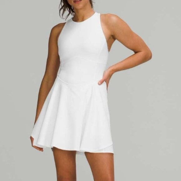lululemon athletica Dresses & Skirts - Lululemon White Court Crush Tennis Dress